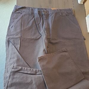 Carhartt Men's Navy Origional Fit Washed Duck Work Dungaree 40x32